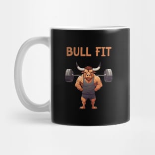 bull fit for gym motivation Mug